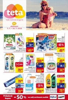 akční leták Teta drogerie 7.7.2016-16.7.2016