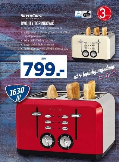 Topinkovač dvojitý Silver Crest