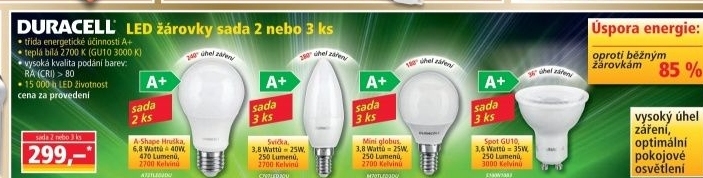 Led žárovka Duracell