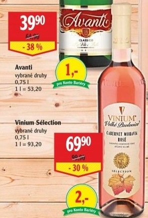 Víno Cabernet Moravia Rosé Selection Vinium Velké Pavlovice