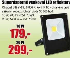 Reflektorové LED světlo
