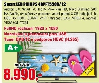 LCD televize Philips 40PFT5500/12