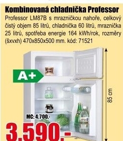 Kombinovaná chladnička Professor LM87B