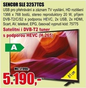 LED televize Sencor SLE 3257TCS