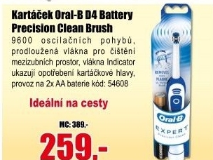 Elektrický kartáček Oral-B D4 Battery Precision Clean Brush