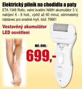 Elektrický pilník Pedikúra Eta 1348 9 0000 Rollo