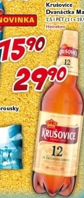 Pivo světlý ležák 12° Krušovice