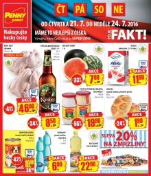 akční leták Penny Market 21.7.2016-24.7.2016