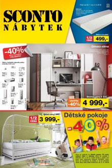akční leták Sconto nábytek 20.7.2016-2.8.2016