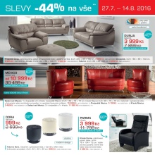akční leták Jena nábytek 27.7.2016-14.8.2016