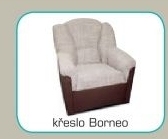 Borneo - Křeslo (berlin č.3 / eko kůže braz)