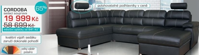 Cordoba - levý roh (Soft černá)