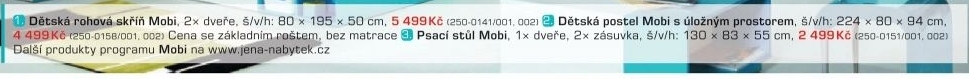 MOBI MO 1 (bílá lesk/tyrkysová)