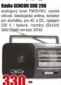 Rádio Sencor SRD 206