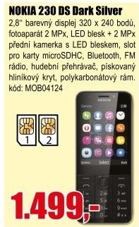 Mobilní telefon Nokia 230 Dual