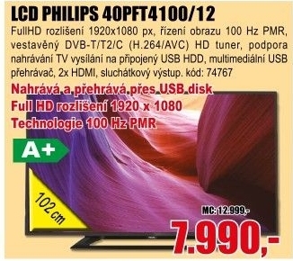 LED televize Philips 40PFT4100