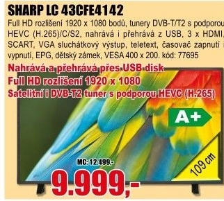 LCD televize LC 43CFE4142 Sharp