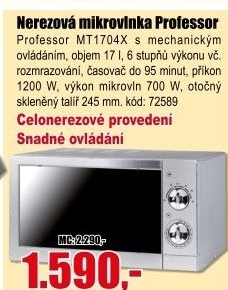 Mikrovlnná trouba Professor MT1704X