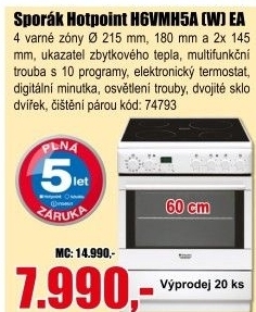 Sporák Hotpoint H6VMH5A