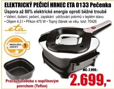 Elektrický pečící hrnec 0133 Pečenka Eta