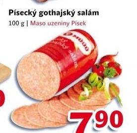 Salám Gothaj Maso uzeniny Písek