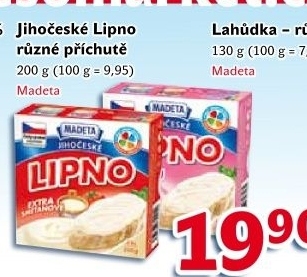 Tavený sýr Jihočeské Lipno Madeta