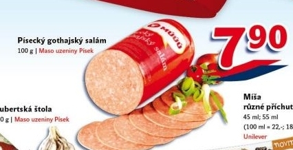 Salám Gothaj Maso uzeniny Písek