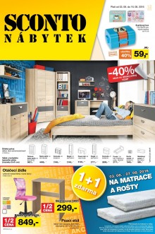 akční leták Sconto nábytek 3.8.2016-16.8.2016