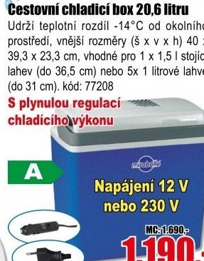 Elektrický chladicí box Mirabelle