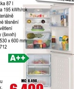 Kombinovaná chladnička BEKO CSA 24034