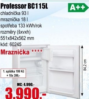 Chladnička Professor BC115L
