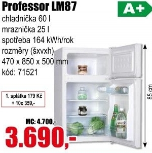 Kombinovaná chladnička Professor LM87B