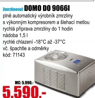 Zmrzlinovač Domo DO 9066I