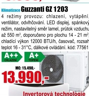 Klimatizace Guzzanti GZ 1203