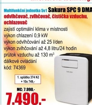 Multifunkční jednotka 5v1 Sakura SPC 9 DMA
