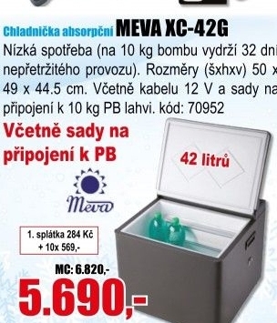 Chladnička absorpční Meva XC-42G