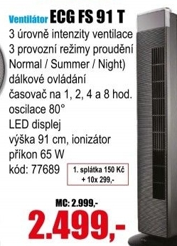 Ventilátor ECG FS 91 T