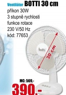 Stolní ventilátor Botti