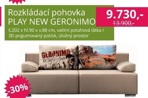 Pohovka Play New Geronimo - Nábytek Polodna akcniletaky.com