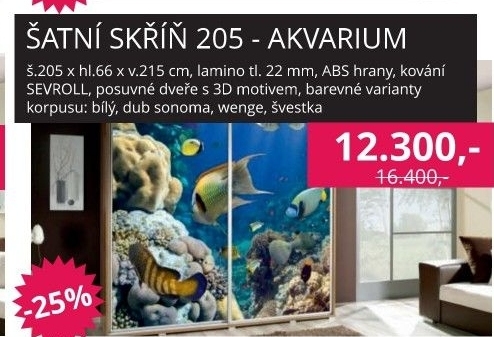 Šatní skříň Akvarium