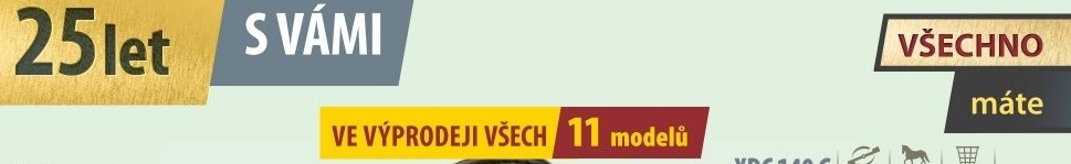 přelepka: ve výprodeji všech 11 modelů