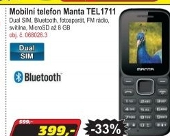Mobilní telefon Manta TEL1711