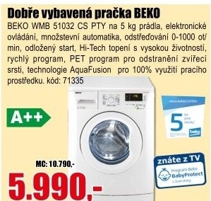 Pračka BEKO WMB 51032 CS PTY