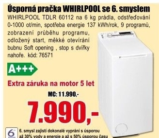 Pračka Whirlpool TDLR 60112