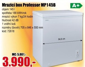 Pultový mrazící box Professor MP145B