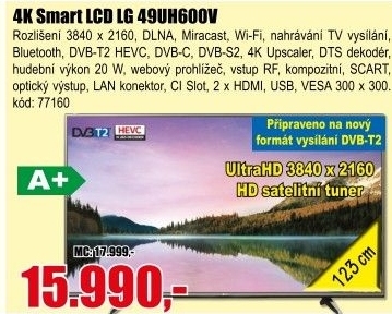 LCD televize LG 49UH600V
