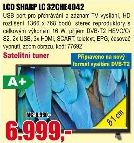 LCD televize Sharp BTVLC 32CHE4042
