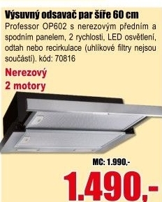 Odsavač par Professor OP602