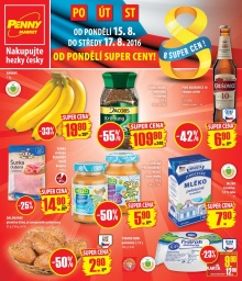 akční leták Penny Market 15.8.2016-17.8.2016