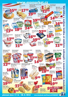 akční leták ESO MARKET 17.8.2016-28.8.2016